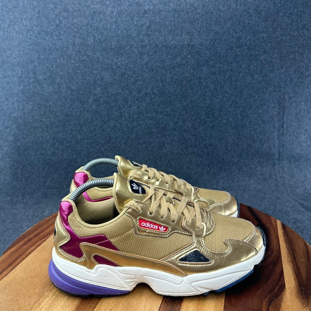 Adidas Falcon Women's Sneakers Gold Metallic Size 8 US CG6247